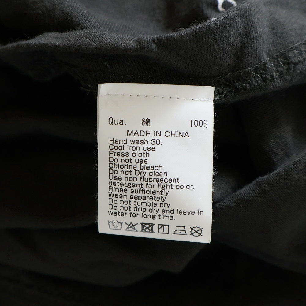 FR2(エフアールツー) NO SMOKING ラヴィットプリント ロングTシャツ ブラック