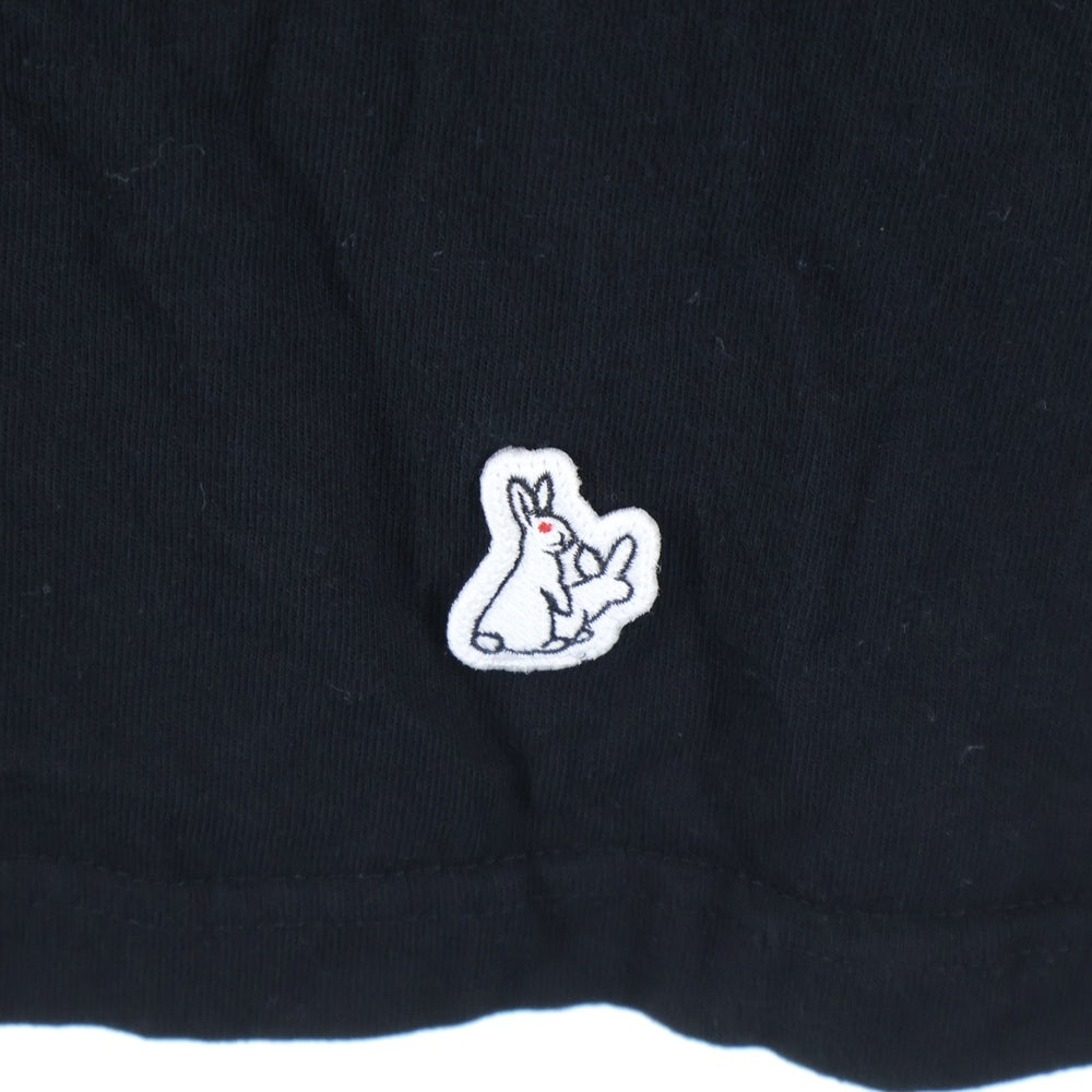 FR2(エフアールツー) Bunny Seduction 刺繍ロゴ 半袖Tシャツ ブラック