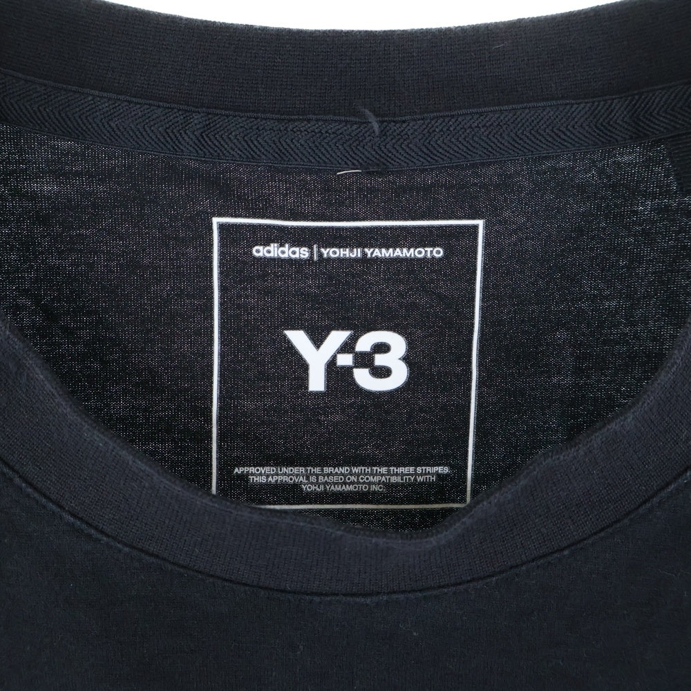 Y-3(ワイスリー) LOGO LS TEE バックロゴ ロングTシャツ ブラック JE9280