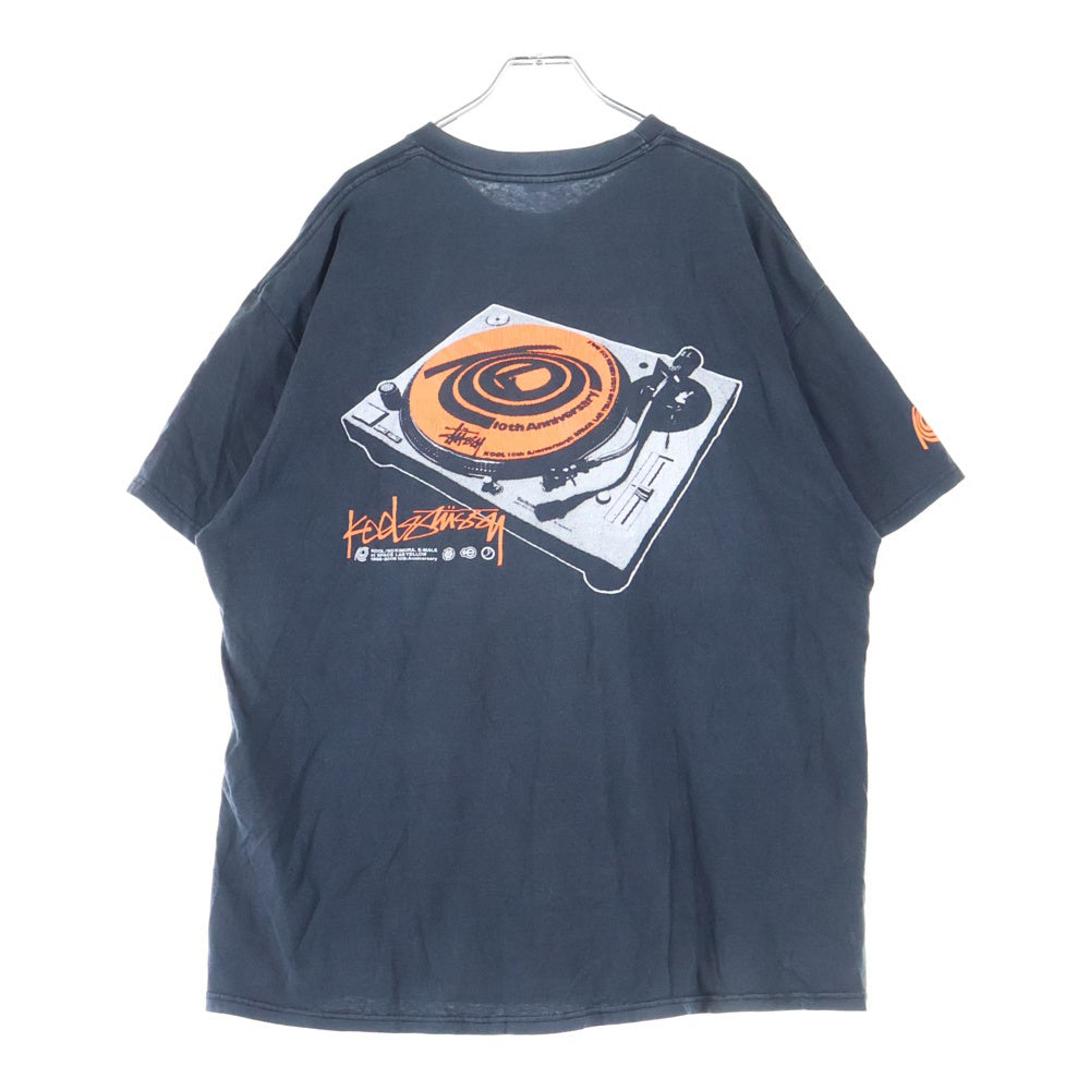 STUSSY(ステューシー) ×KO KIMURA KOOL 10周年記念 半袖Tシャツ ブラック/オレンジ