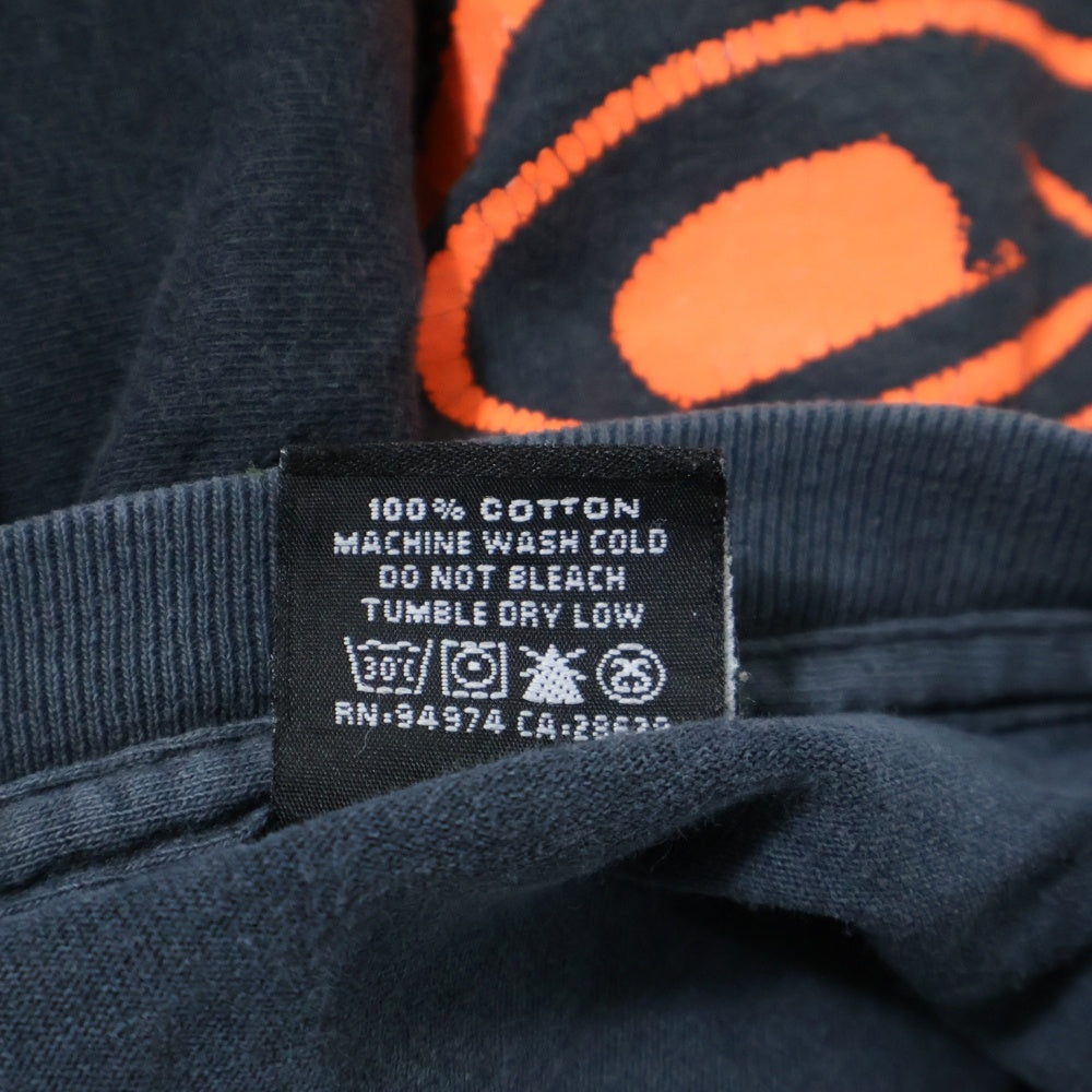 STUSSY(ステューシー) ×KO KIMURA KOOL 10周年記念 半袖Tシャツ ブラック/オレンジ