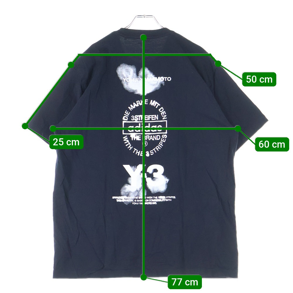 Y-3(ワイスリー) GRAPHIC SHORT SLEEVE 半袖Tシャツ ブラック JX4745