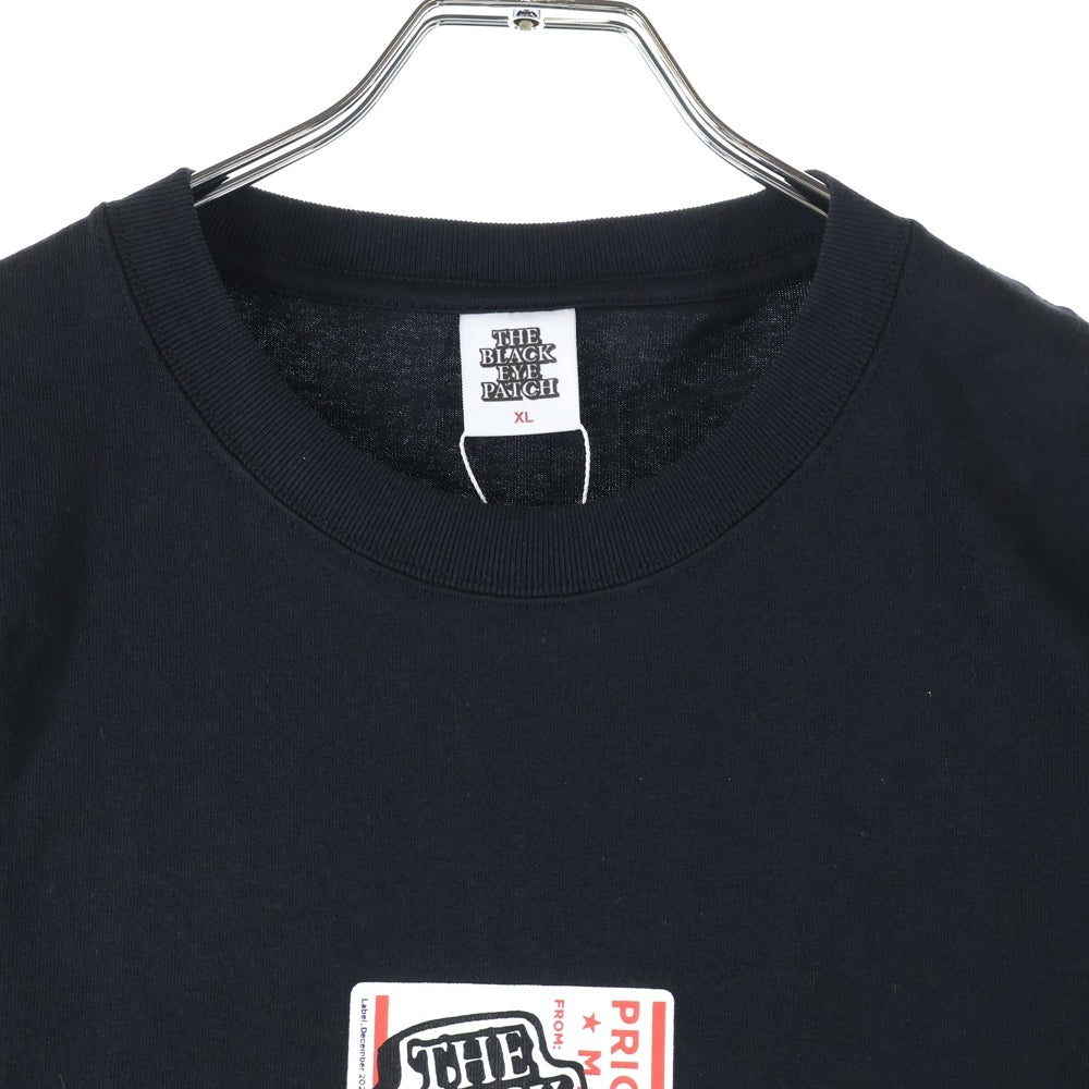 THE BLACK EYE PATCH(ブラックアイパッチ) 21SS Alphabet Round Neck Short Sleeve アルファベットロゴクルーネック半袖Tシャツ ブラック FA65TS0504SK