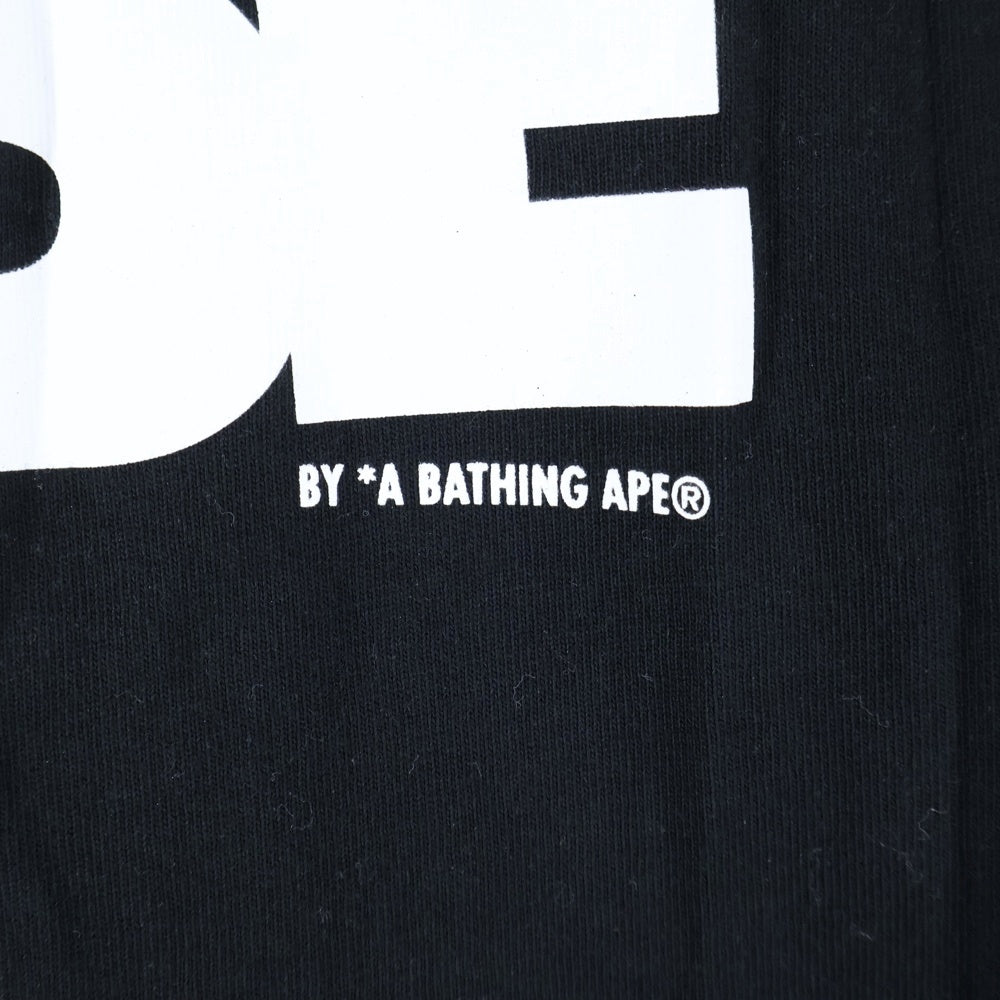 A BATHING APE(アベイシングエイプ) JAPAN EXCLUSIVE ラフォーレ原宿限定 ロゴプリント 半袖Tシャツ ブラック AAPTEM1763XXO