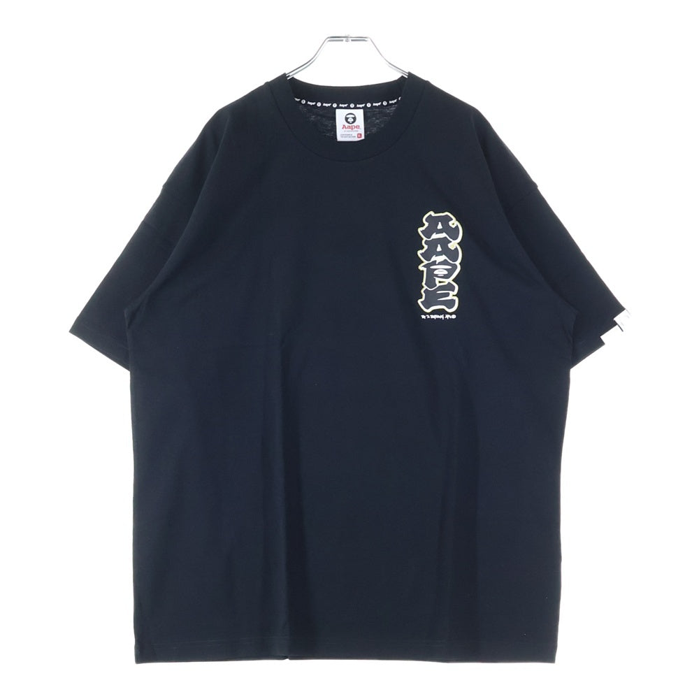 A BATHING APE(アベイシングエイプ) JAPAN EXCLUSIVE ラフォーレ原宿限定 ロゴプリント 半袖Tシャツ ブラック AAPTEM1767XXO