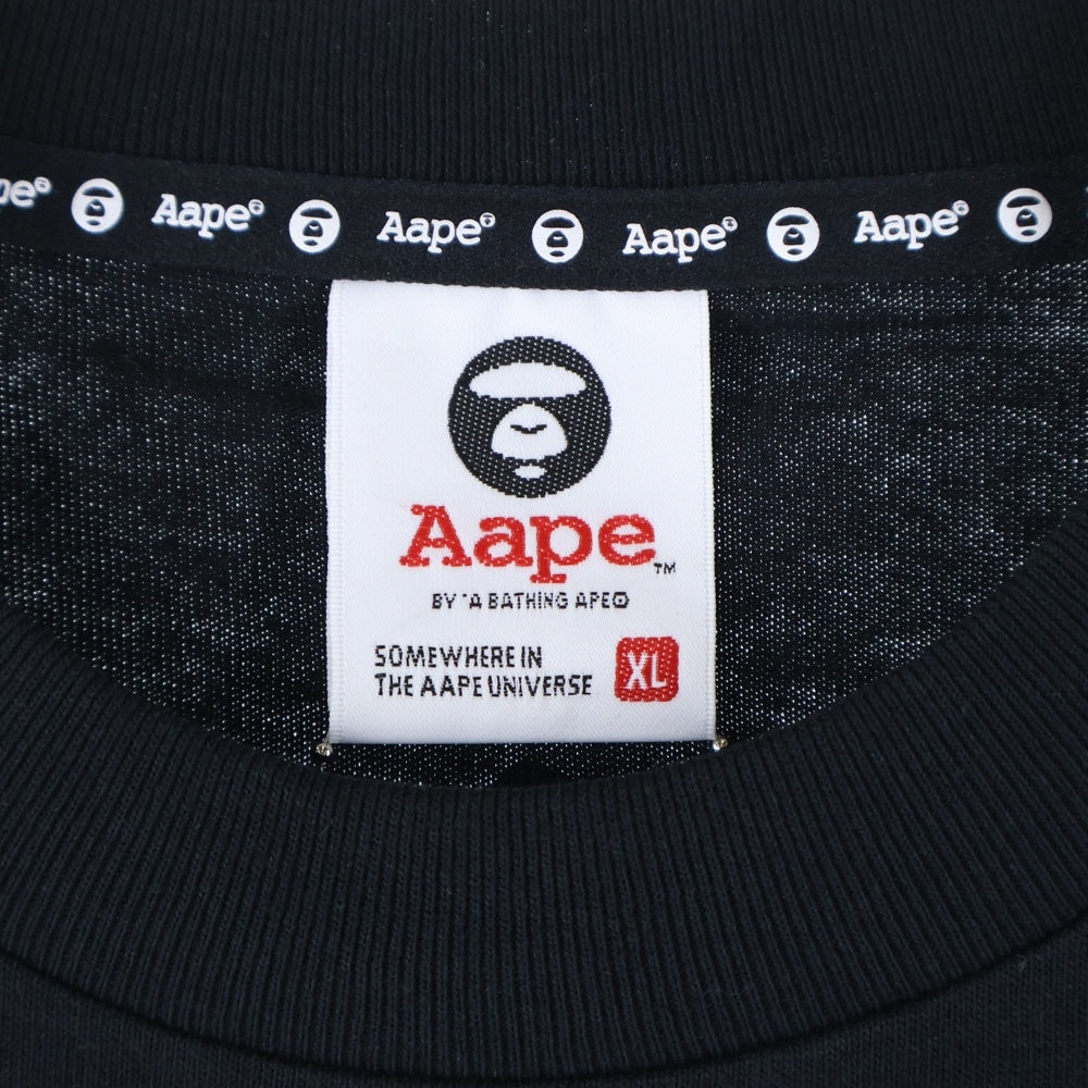 A BATHING APE(アベイシングエイプ) JAPAN EXCLUSIVE ラフォーレ原宿限定 ロゴプリント 半袖Tシャツ ブラック AAPTEM1767XXO