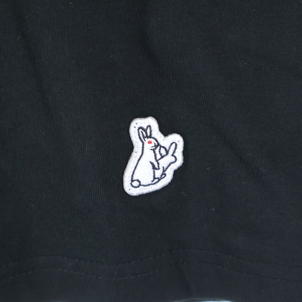 FR2(エフアールツー) World No Tobacco Day プリント 半袖Tシャツ ブラック