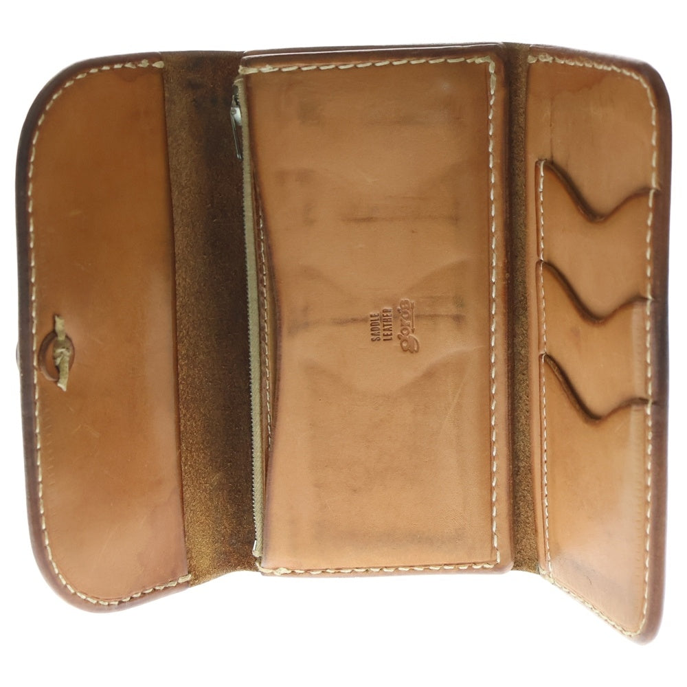 goro's(ゴローズ) 三つ折り長財布 レザーウォレット ブラウン