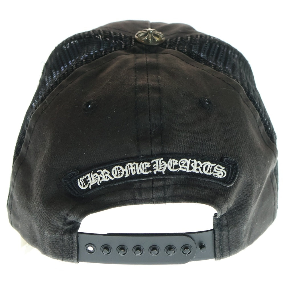 CHROME HEARTS(クロムハーツ) OLD CHプラス バックラベルロゴ クロスボールトラッカーキャップ 帽子 ブラック
