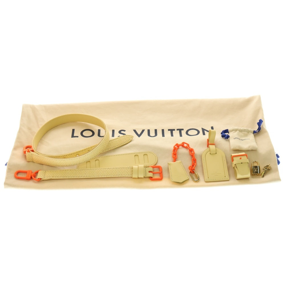 LOUIS VUITTON(ルイヴィトン) キーポル・バンドリエール 50 ラフィア ボストンバッグ M57419 オレンジ