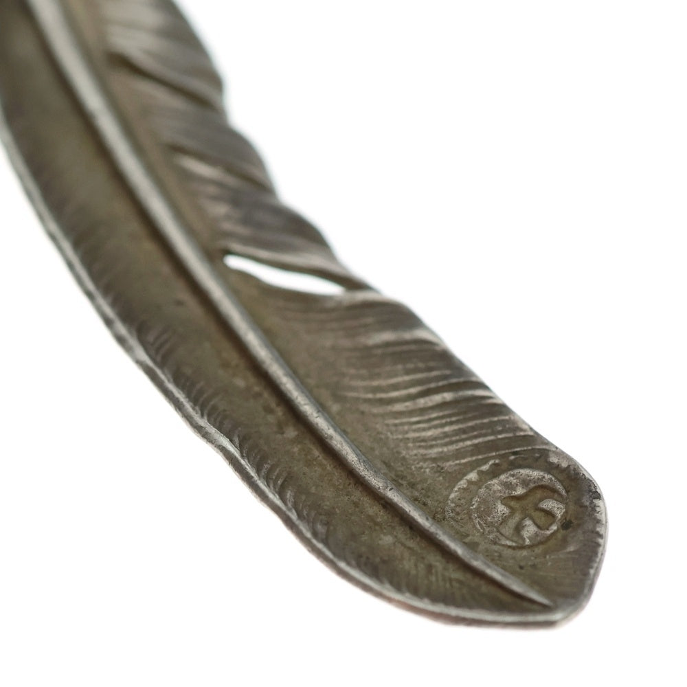 goro's(ゴローズ) 【オールド】上金特大フェザー 右向き ペンダントトップ シルバー/ゴールド