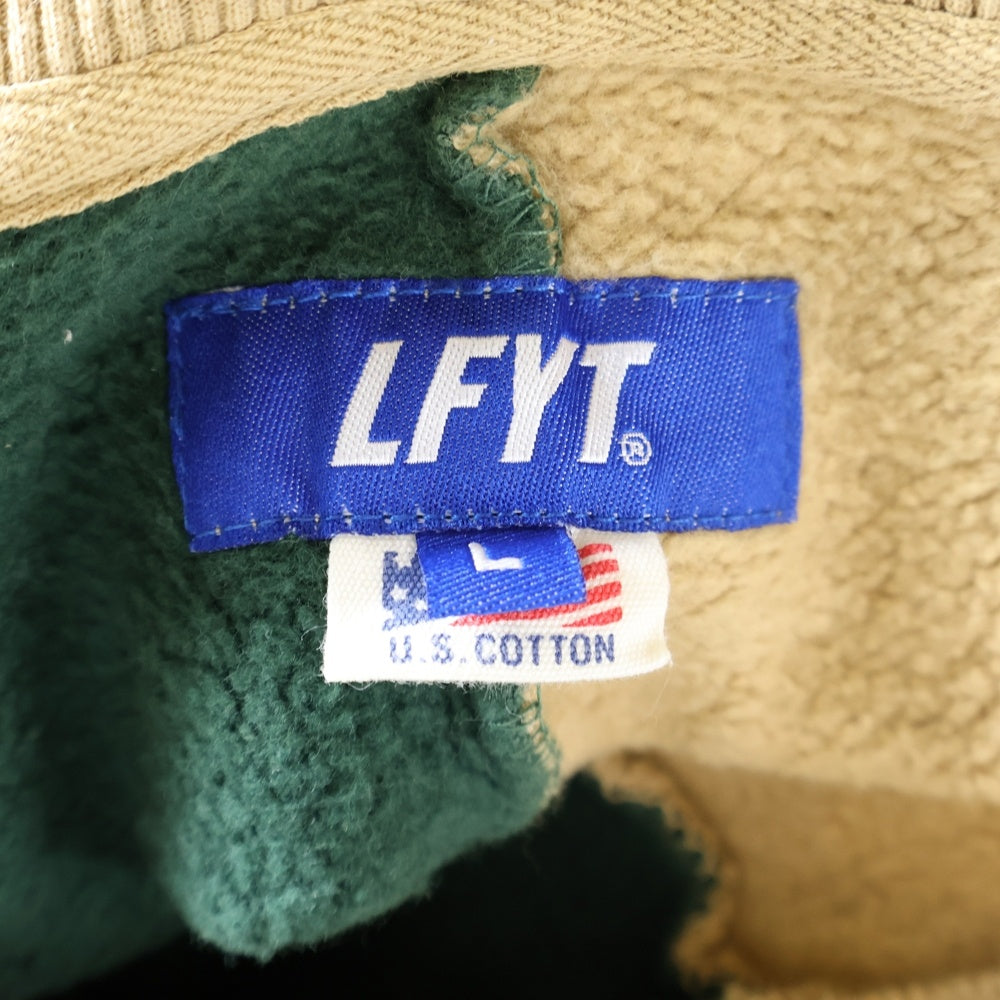 Lafayette(ラファイエット) 2 TONE ARCH LOGO US COTTON CREWNECK 2トーンアーチロゴスウェットトレーナー LA220708 グリーン/ベージュ