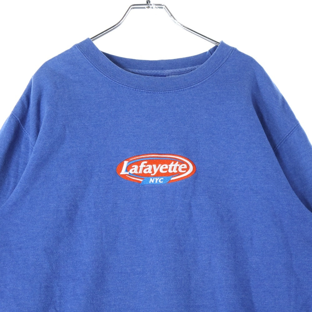 Lafayette(ラファイエット) KEEP FRESH CREWNECK ロゴスウェットトレーナー ブルー