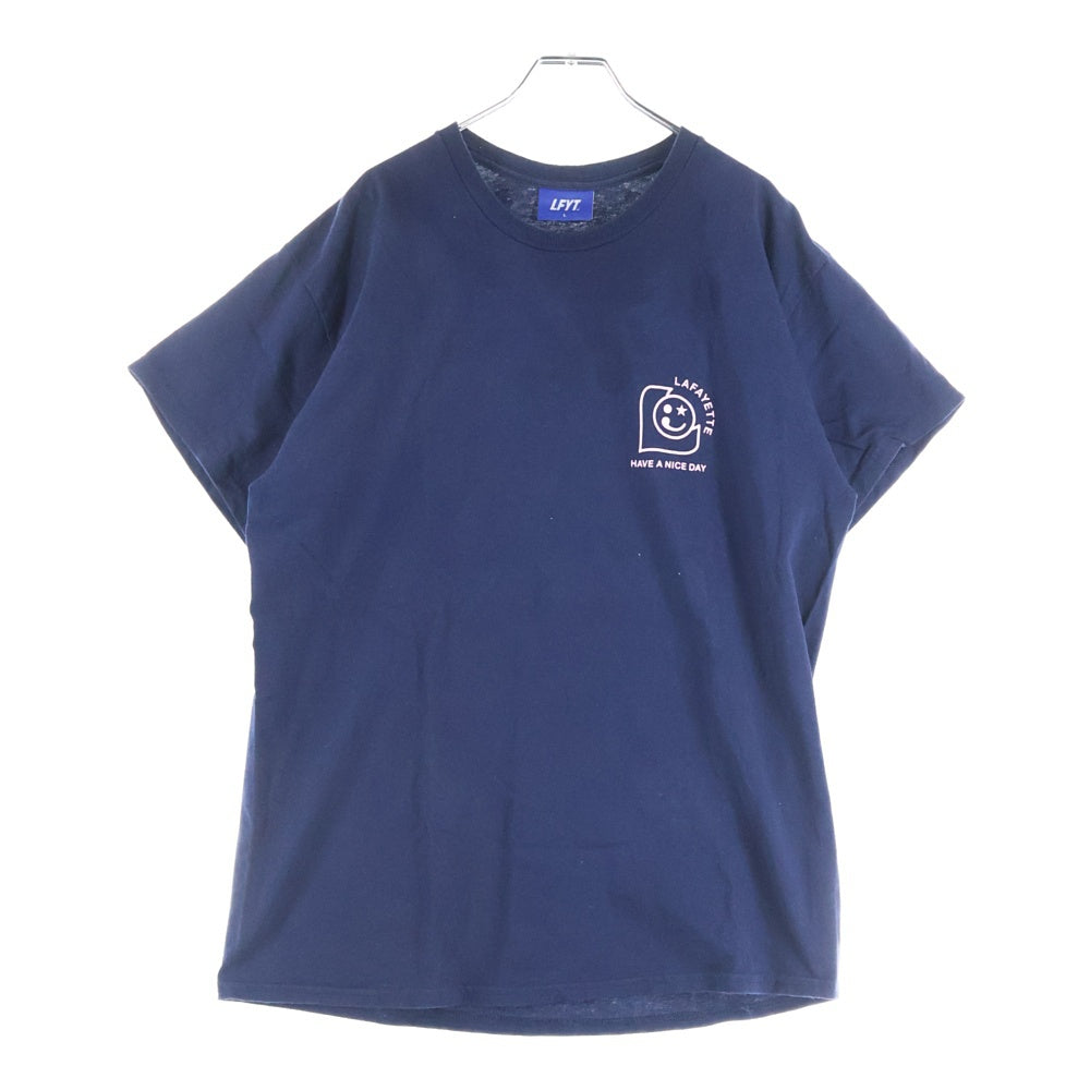 Lafayette(ラファイエット) HAVE A NICE DAY TEE ロゴプリント半袖Tシャツ LA240110 ネイビー