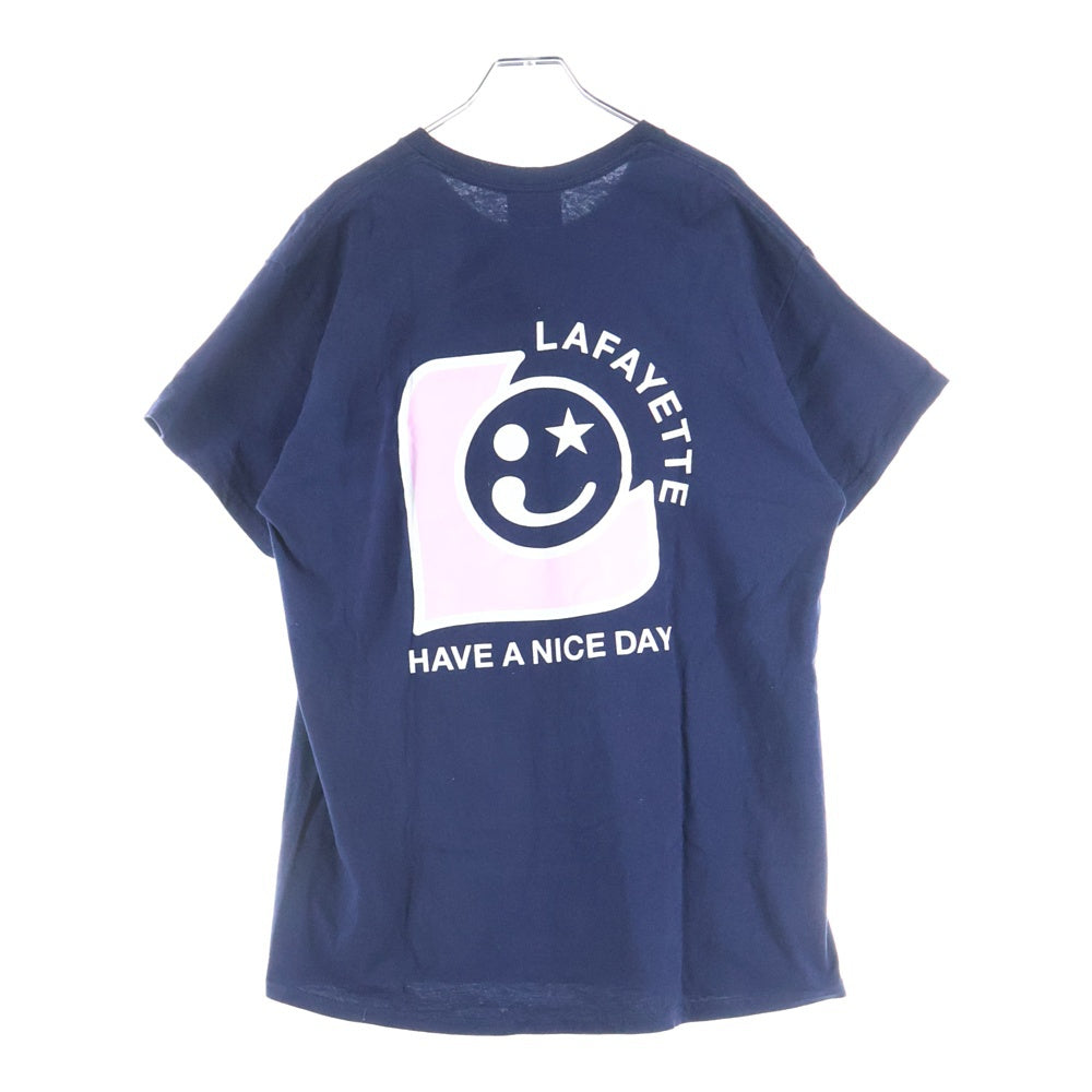 Lafayette(ラファイエット) HAVE A NICE DAY TEE ロゴプリント半袖Tシャツ LA240110 ネイビー