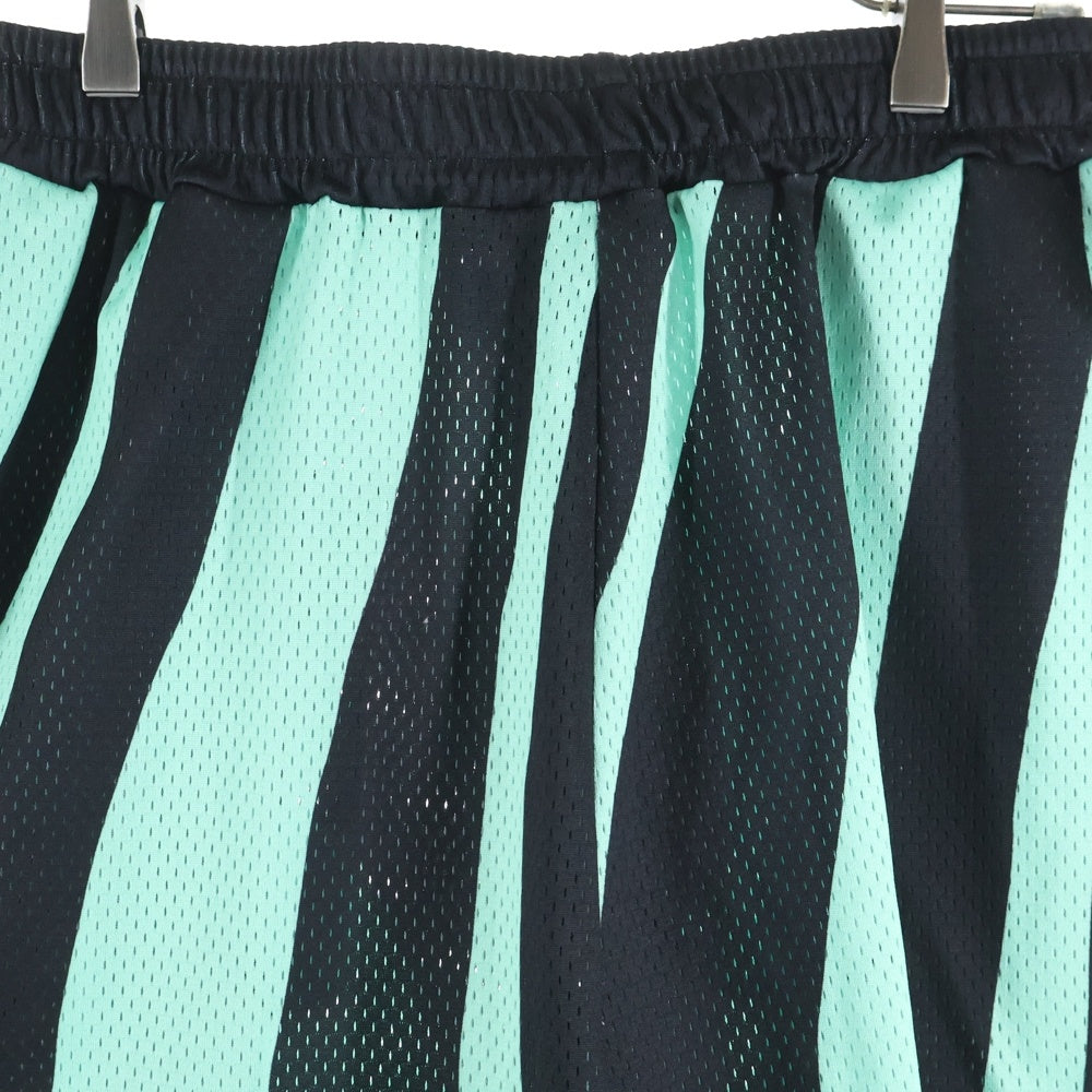 Lafayette(ラファイエット) DISTORTED STRIPE MESH SHORTS ストライプメッシュショーツ ハーフパンツ LS231306 グリーン