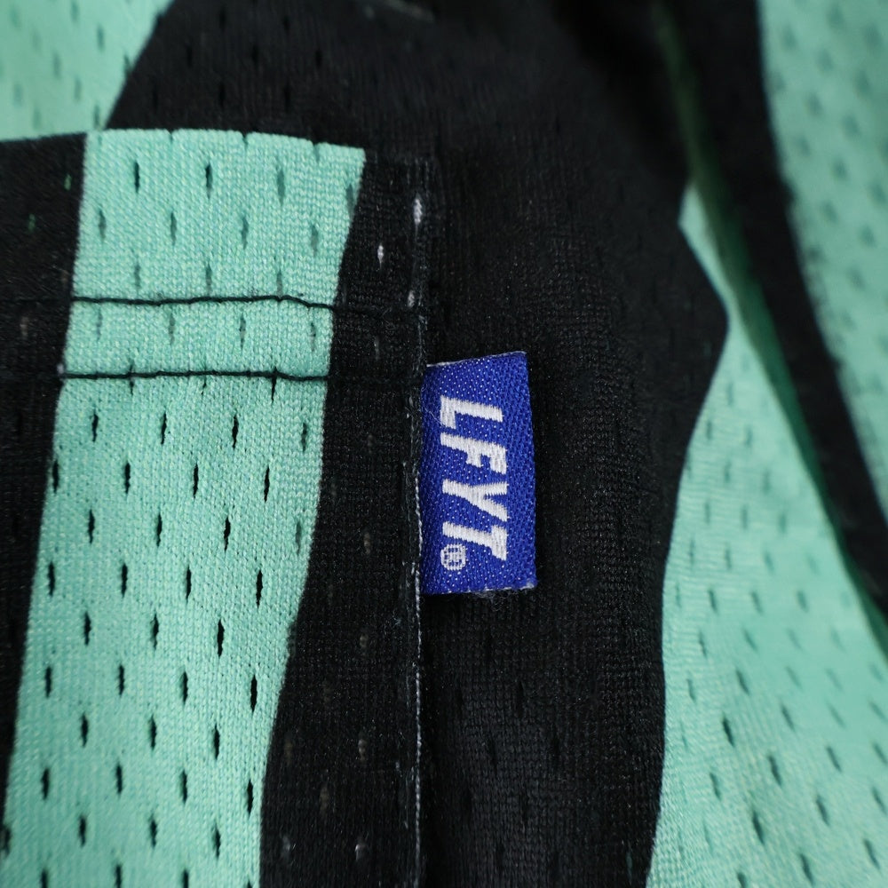 Lafayette(ラファイエット) DISTORTED STRIPE MESH SHORTS ストライプメッシュショーツ ハーフパンツ LS231306 グリーン