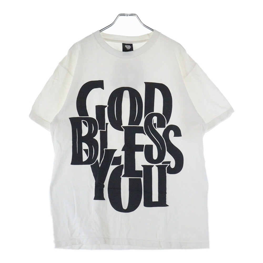 EXAMPLE(エグザンプル) GOD BLESS YOU TEE ゴッドブレスユー プリント半袖Tシャツ ホワイト