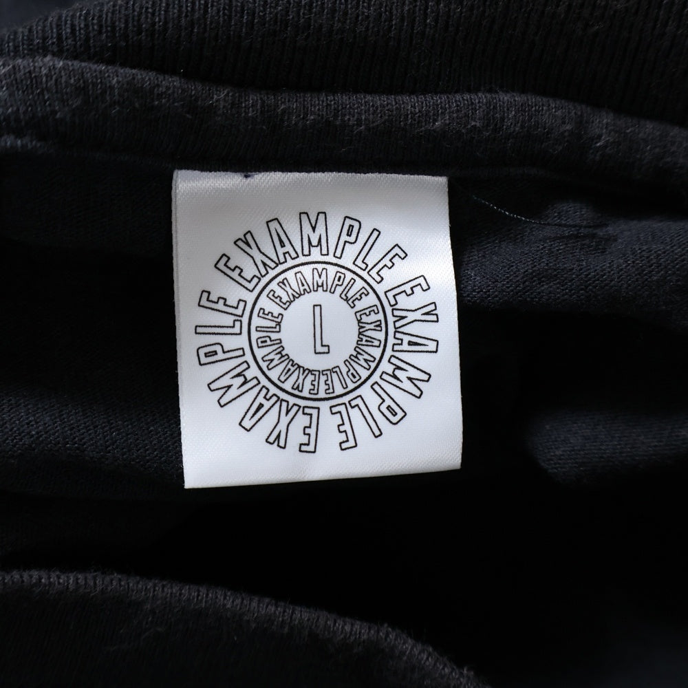 EXAMPLE(エグザンプル) オーバーサイズロゴポケット半袖Tシャツ カットソー ブラック