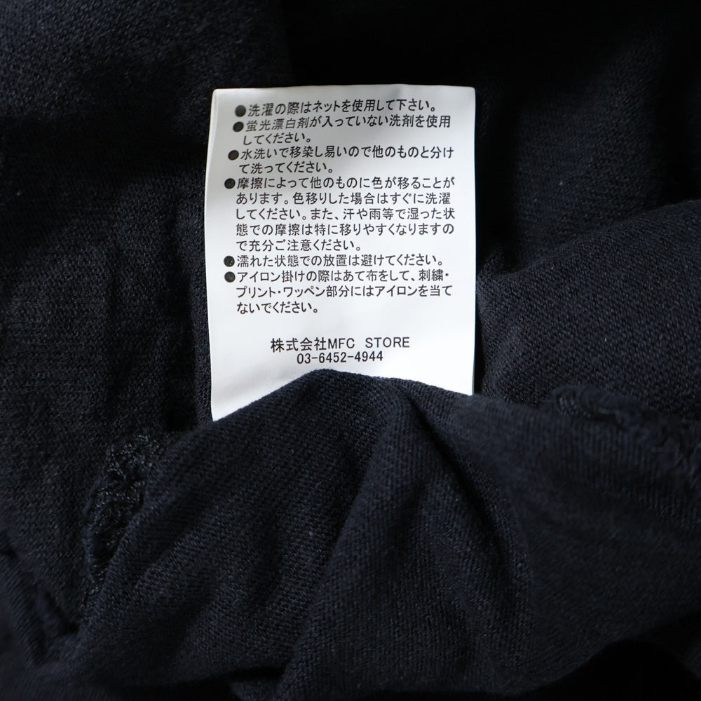 EXAMPLE(エグザンプル) オーバーサイズロゴポケット半袖Tシャツ カットソー ブラック