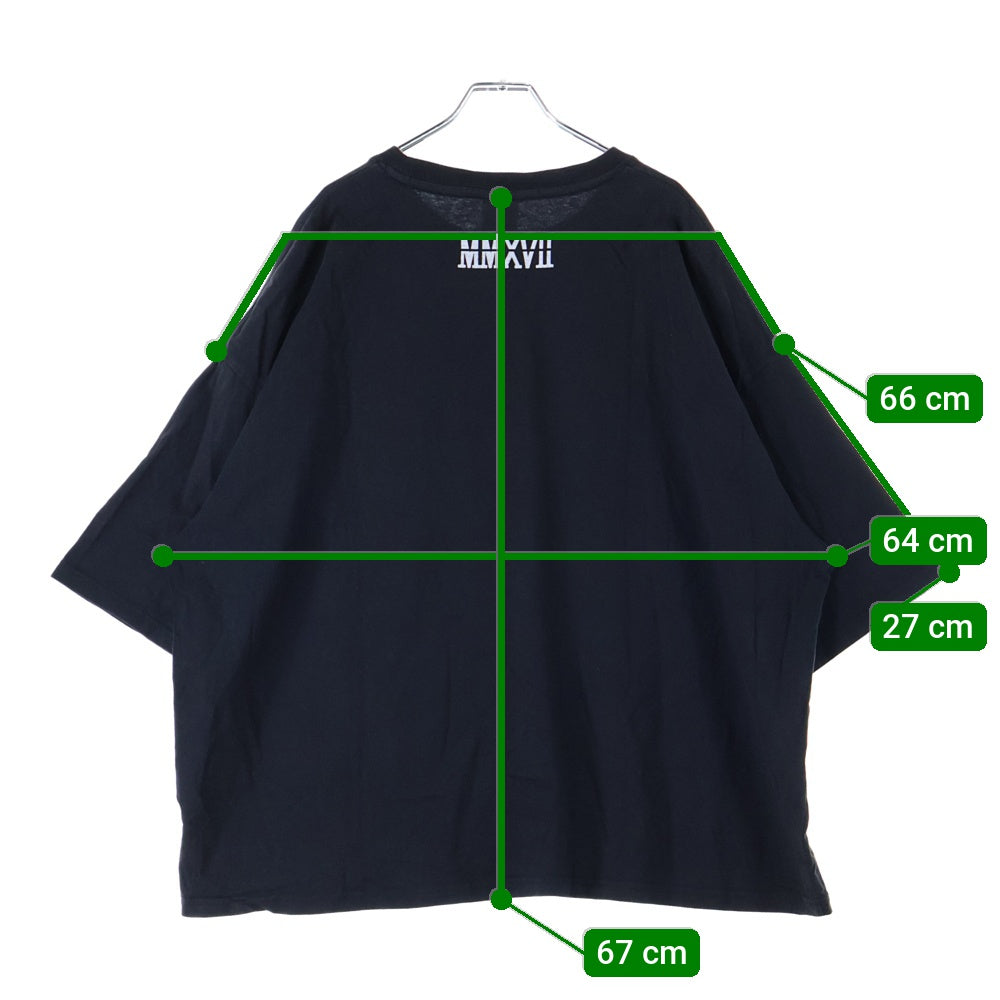 EXAMPLE(エグザンプル) オーバーサイズロゴポケット半袖Tシャツ カットソー ブラック