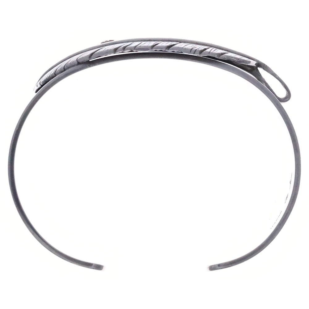 TADY & KING(タディアンドキング) 特大SVフェザー平打ちバングルK18ロングホーン