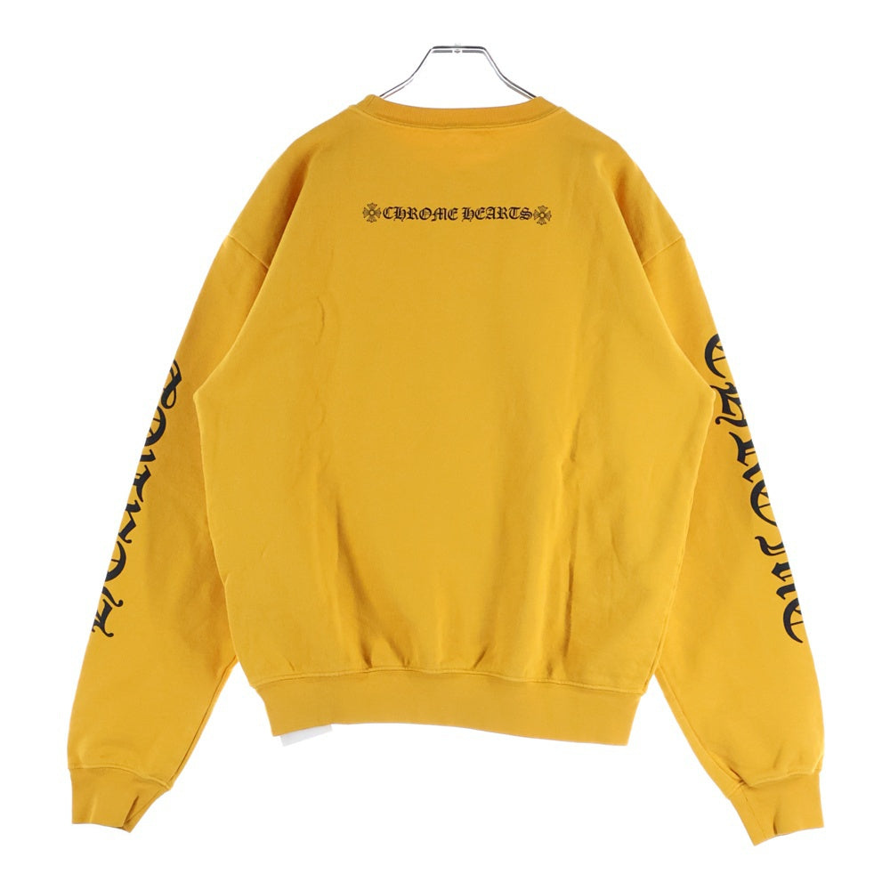 CHROME HEARTS(クロムハーツ) SWTSHRT CREWNECK アームロゴ スウェットクルーネックトレーナー マスタード