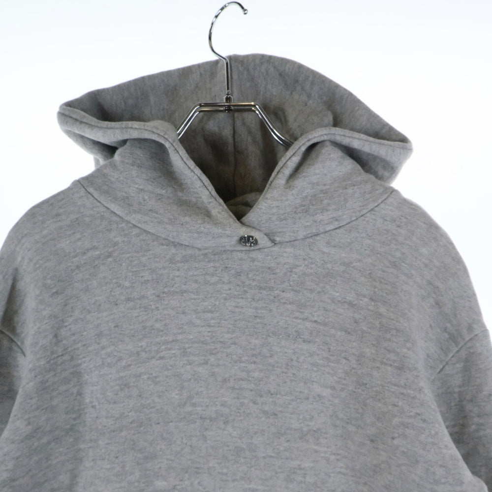 CHROME HEARTS(クロムハーツ) Y NOT 3セメタリークロスパッチ付き カットオフプルオーバーフーディーパーカー グレー