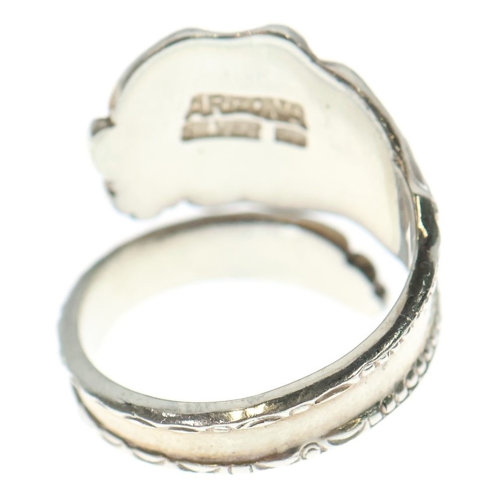 ARIZONA FREEDOM(アリゾナフリーダム) R-57a 太陽神トルマリン付き スプーンリング小 シルバーゴールド