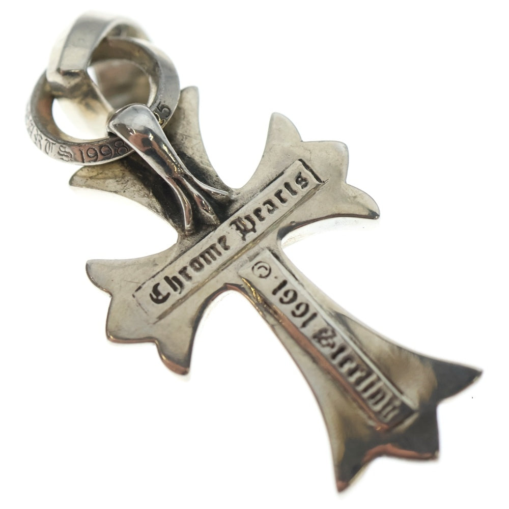 CHROME HEARTS(クロムハーツ) CH CRS SML W/BALE Wベイル スモールCHクロス ペンダントトップ シルバー BCA218