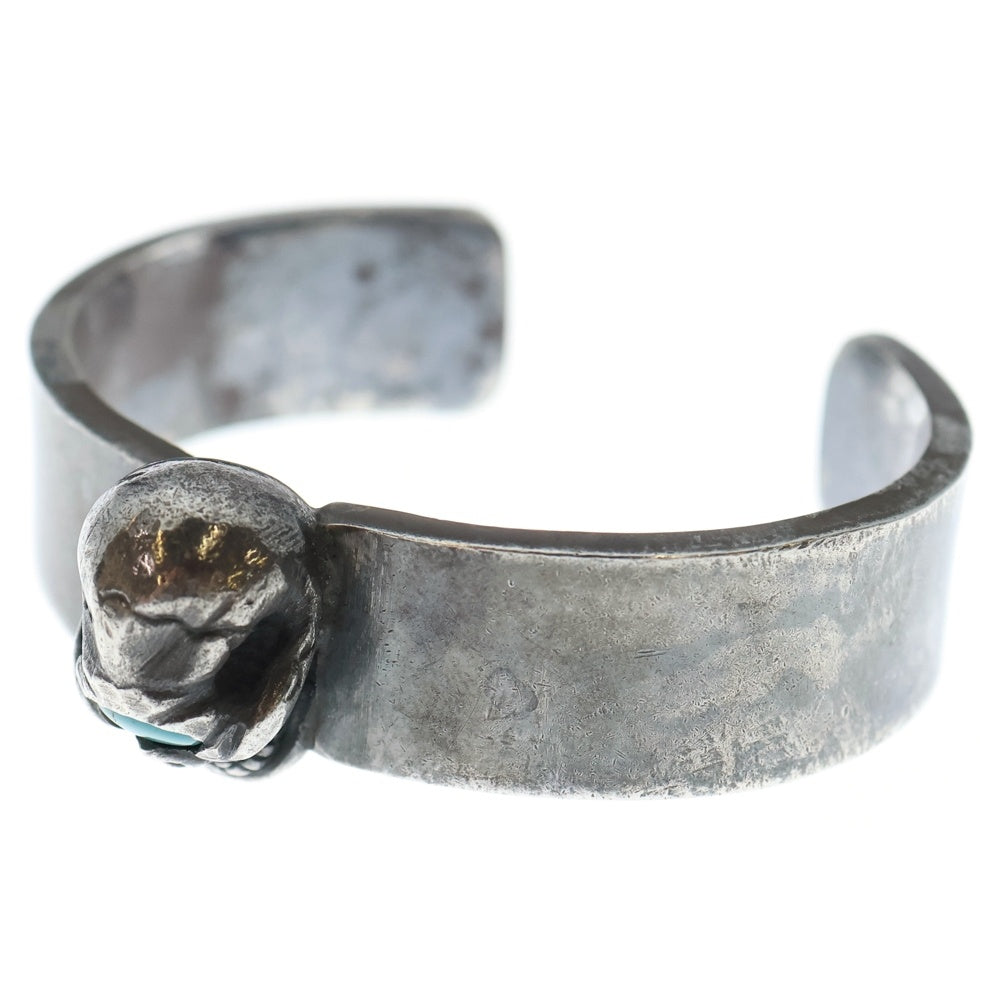 STOP LIGHT(ストップライト) SKULL BANGLE ターコイズ スカルバングル シルバー