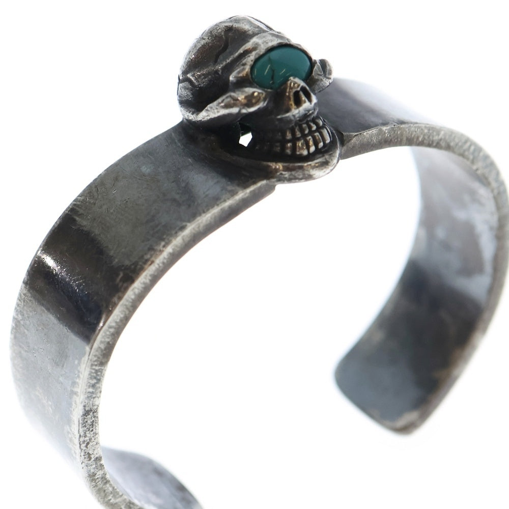 STOP LIGHT(ストップライト) SKULL BANGLE ターコイズ スカルバングル シルバー