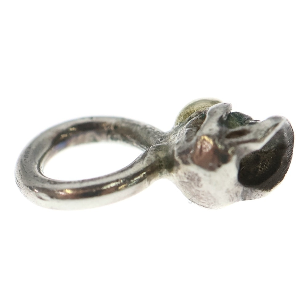 STOP LIGHT(ストップライト) K18付きミニスカル ネックレストップ シルバー/ゴールド