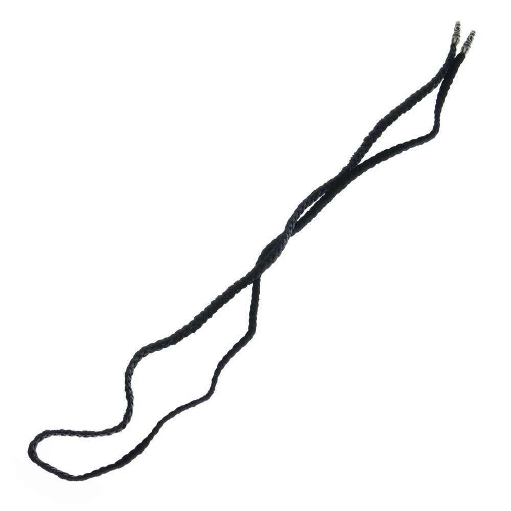 CHROME HEARTS(クロムハーツ) LEATHER BRAID スクロールレザーブレード シルバーネックレス