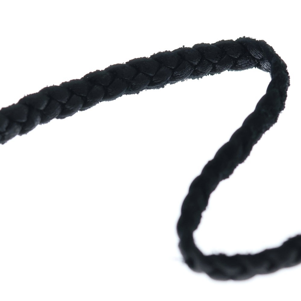 CHROME HEARTS(クロムハーツ) LEATHER BRAID スクロールレザーブレード シルバーネックレス