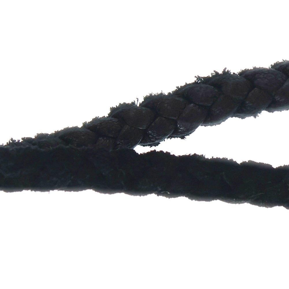 CHROME HEARTS(クロムハーツ) LEATHER BRAID スクロールレザーブレード シルバーネックレス