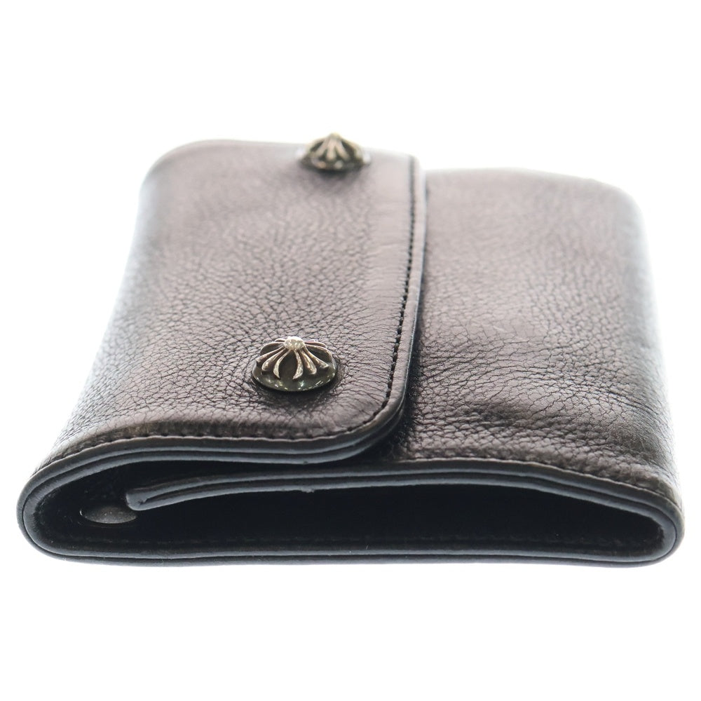CHROME HEARTS(クロムハーツ) WAVE MINI ウェーブミニ レザーウォレット 財布 ブラック