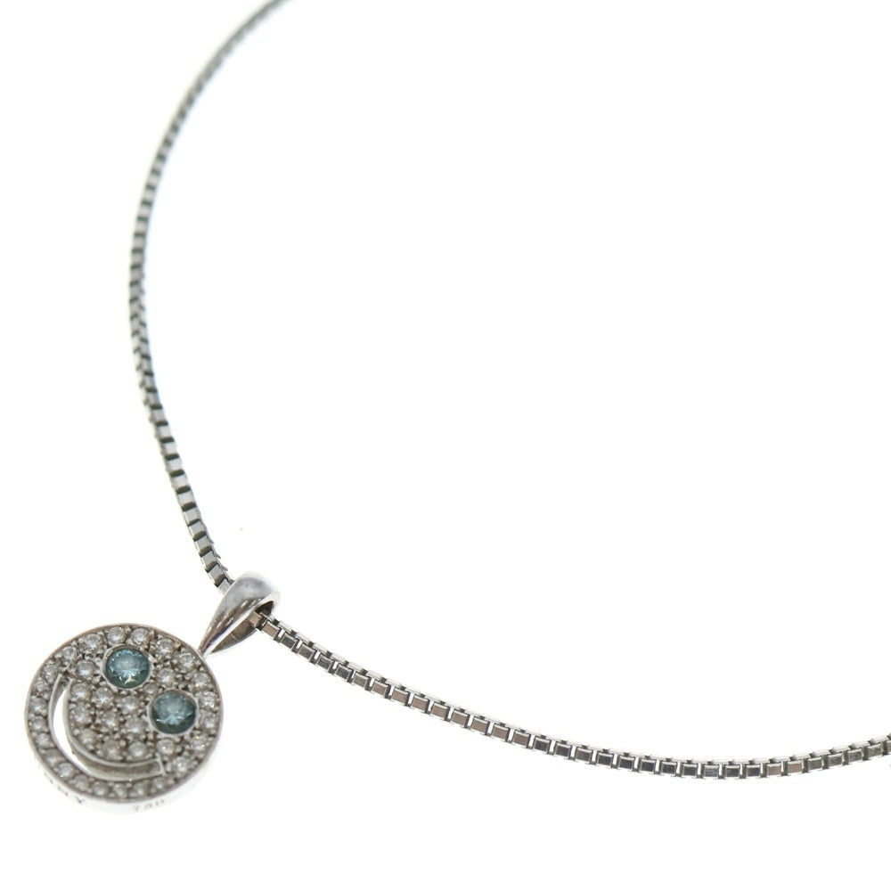 EYEFUNNY(アイファニー) スマイル ダイヤ ブルーダイヤネックレス