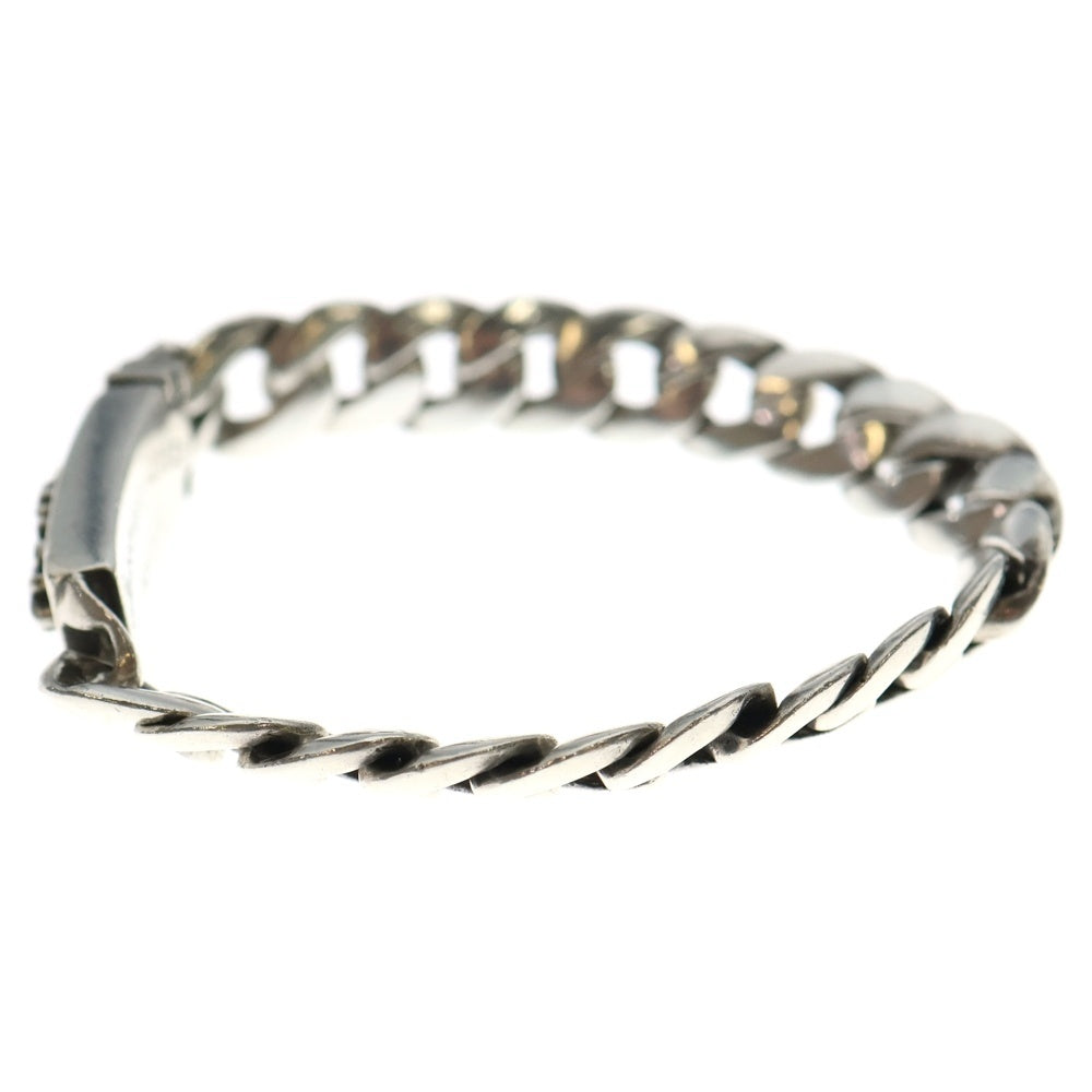 CHROME HEARTS(クロムハーツ) ID BABY FLRL DIA ベイビーID フローラルクロス アフターダイヤ ブレスレット シルバー