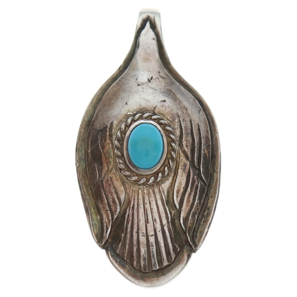 goro's(ゴローズ) 銀縄ターコイズ付きスプーン ペンダントトップ