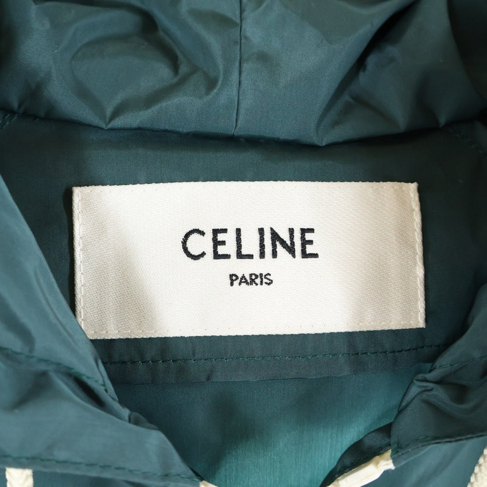 CELINE(セリーヌ) 24AW BLASON ウインドブレーカー ハーフジッププルオーバージャケット RV0DD0B39.31XB グリーン