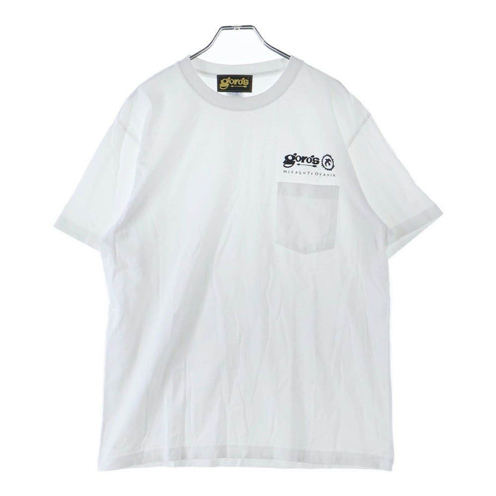 goro's(ゴローズ) 新型 mitakuye oyasinプリント 胸ポケットTシャツ ホワイト