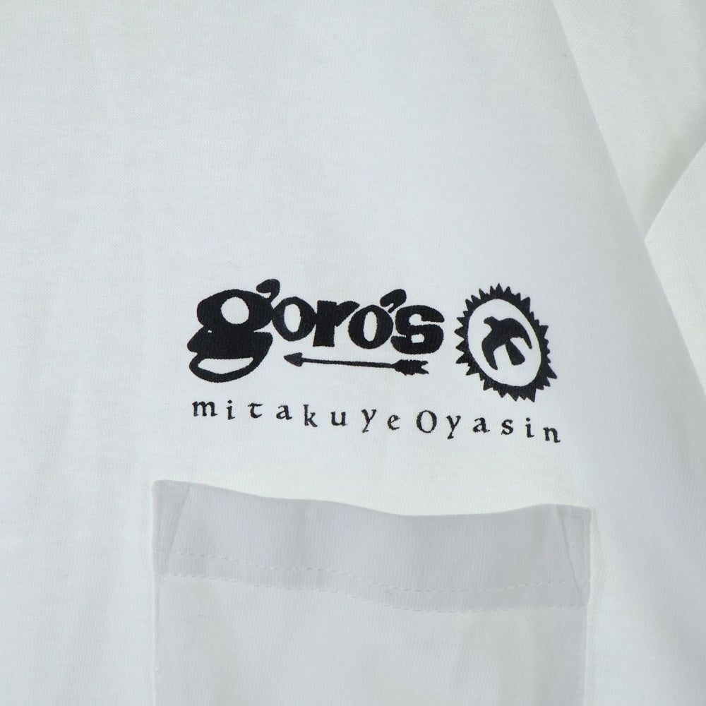 goro's(ゴローズ) 新型 mitakuye oyasinプリント 胸ポケットTシャツ ホワイト