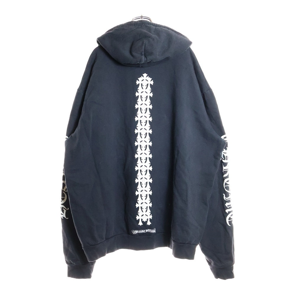 CHROME HEARTS(クロムハーツ) Back Cemetery Cross Print Hoodie クロムハーツ バックセメタリークロスプリントフーディプルオーバー パーカー