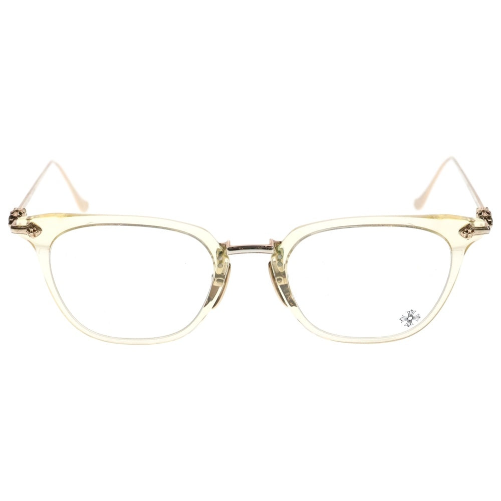 CHROME HEARTS(クロムハーツ) SHAGAS サイドクロステンプルウェリントン眼鏡 メンズ 21-145