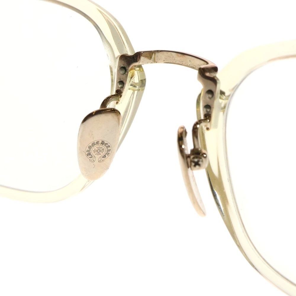 CHROME HEARTS(クロムハーツ) SHAGAS サイドクロステンプルウェリントン眼鏡 メンズ 21-145