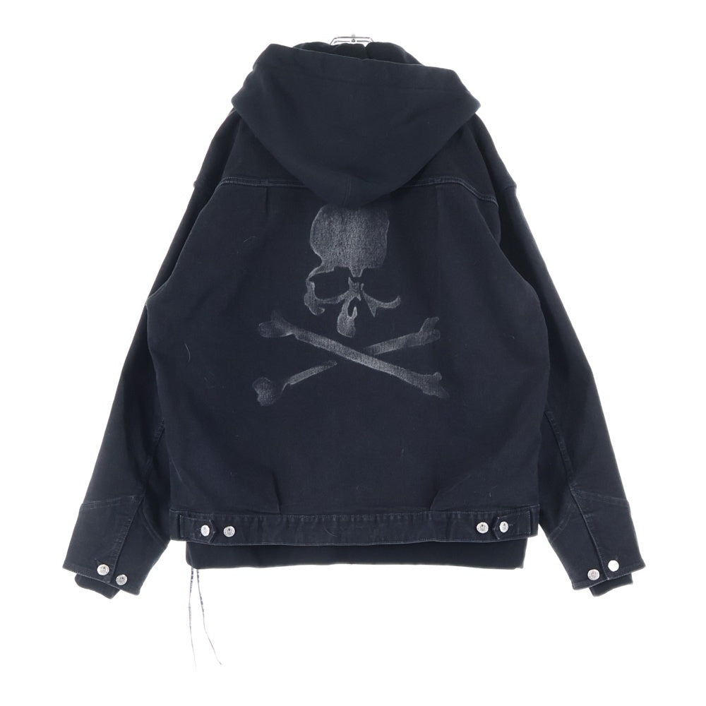 mastermind JAPAN(マスターマインドジャパン) WORLD フーディーレイヤードデニムジャケット MW19S03-BL001 ブラック