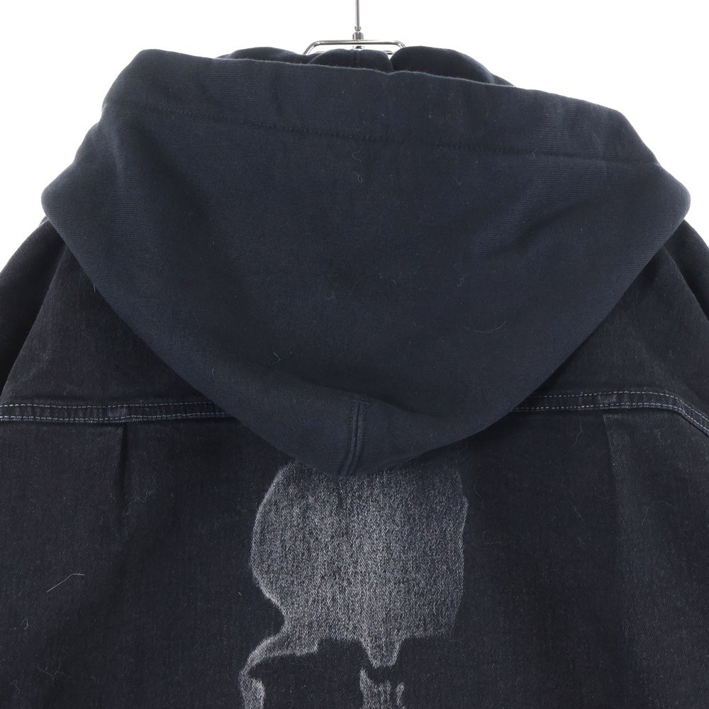 mastermind JAPAN(マスターマインドジャパン) WORLD フーディーレイヤードデニムジャケット MW19S03-BL001 ブラック