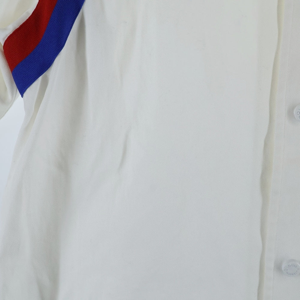 LOUIS VUITTON(ルイヴィトン) 21SS×NBA バックロゴレザーパッチ付き半袖シャツ RM212M EV9 HLS11W ホワイト