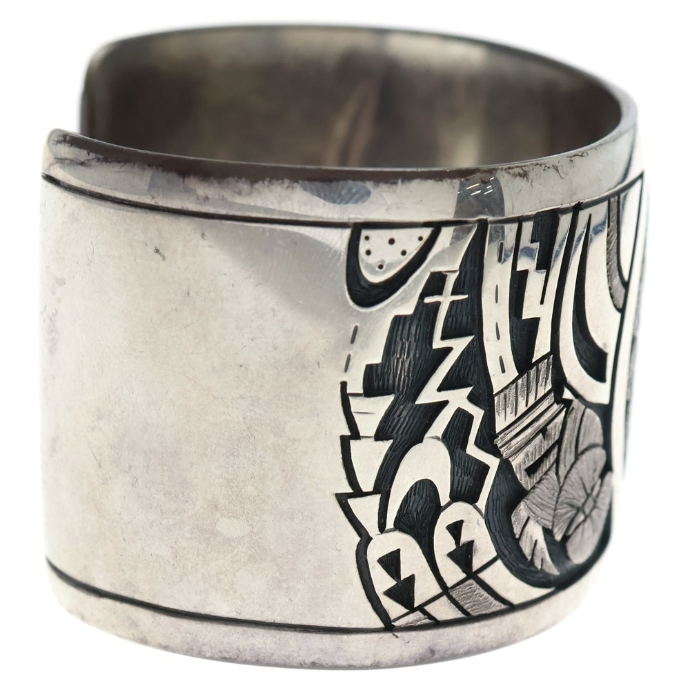 INDIAN JEWELRY(インディアンジュエリー) ホピ族 サンフェイスモチーフ バングル シルバー